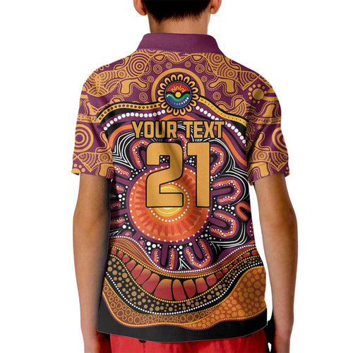 Custom Broncos Honouring First Nations Kid Polo Shirt NAIDOC 2026 Deadly 50 Years