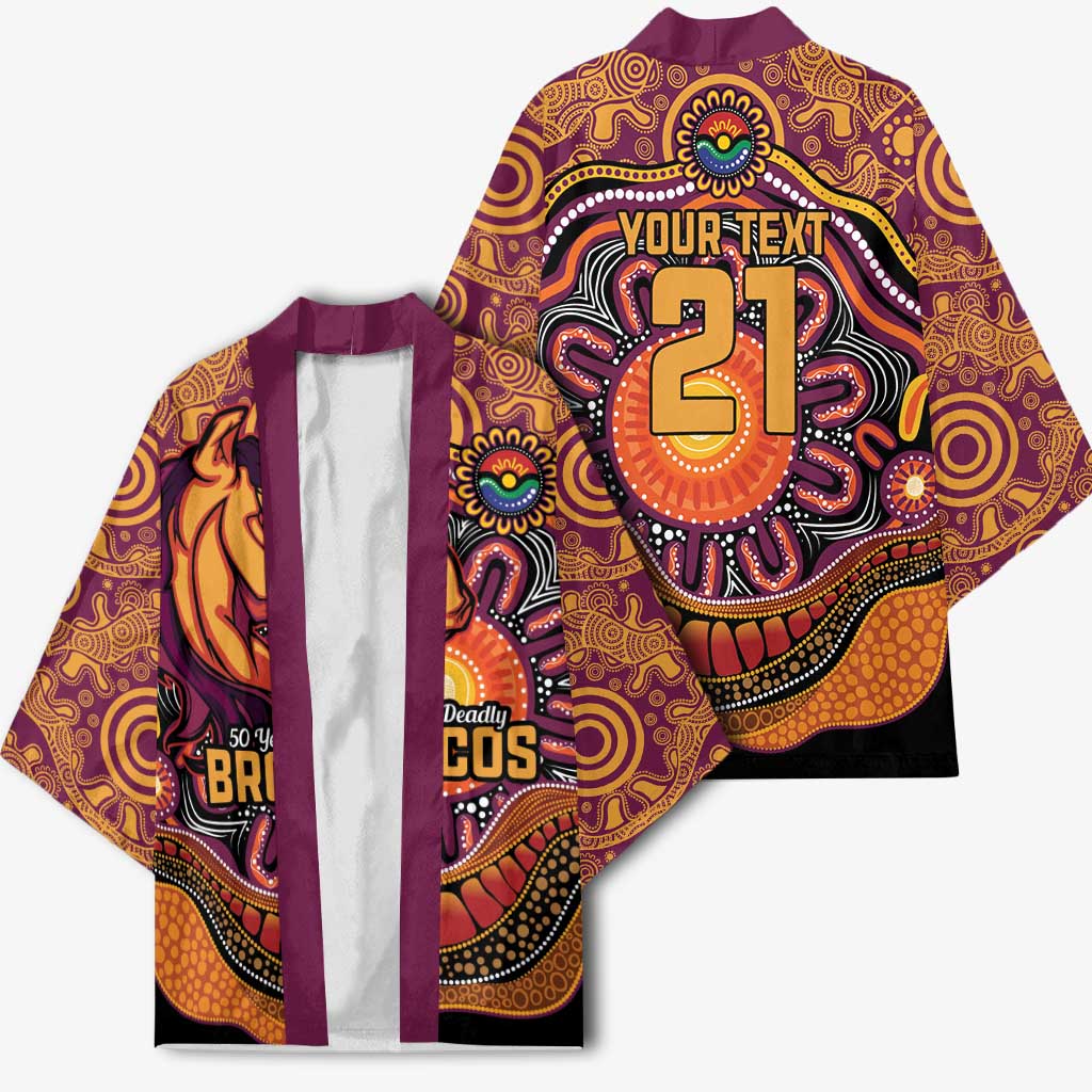 Custom Broncos Honouring First Nations Kimono NAIDOC 2026 Deadly 50 Years