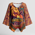 Custom Broncos Honouring First Nations Kimono Sleeve Blouse NAIDOC 2026 Deadly 50 Years