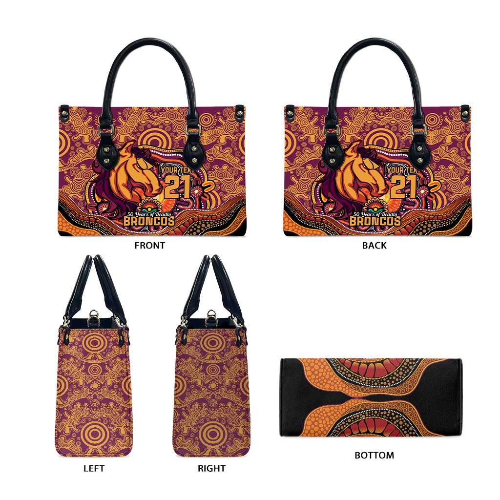 Custom Broncos Honouring First Nations Leather Bag NAIDOC 2026 Deadly 50 Years
