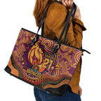 Custom Broncos Honouring First Nations Leather Tote Bag NAIDOC 2026 Deadly 50 Years