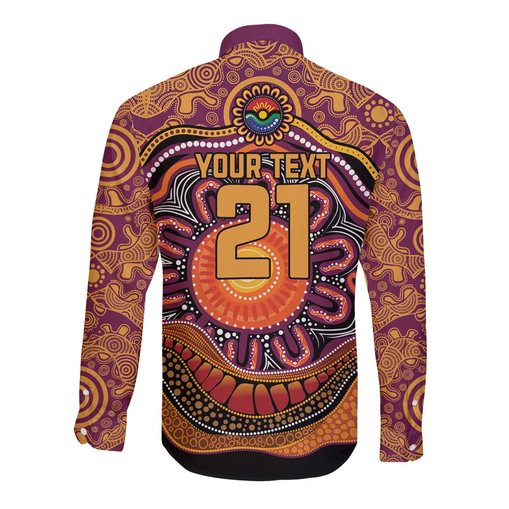 Custom Broncos Honouring First Nations Long Sleeve Button Shirt NAIDOC 2026 Deadly 50 Years