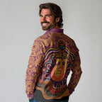 Custom Broncos Honouring First Nations Long Sleeve Polo Shirt NAIDOC 2026 Deadly 50 Years