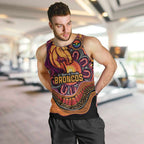 Custom Broncos Honouring First Nations Men Tank Top NAIDOC 2026 Deadly 50 Years