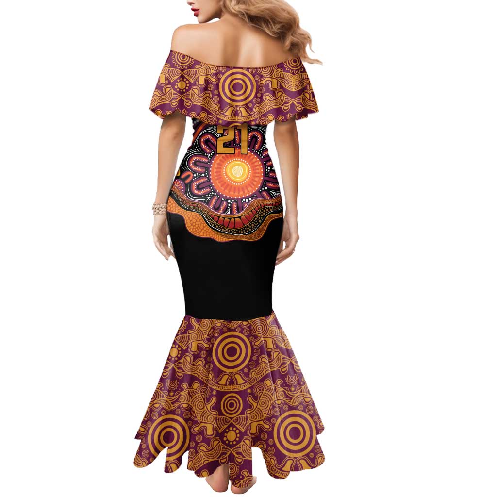 Custom Broncos Honouring First Nations Mermaid Dress NAIDOC 2026 Deadly 50 Years