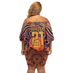 Custom Broncos Honouring First Nations Off Shoulder Short Dress NAIDOC 2026 Deadly 50 Years