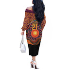Custom Broncos Honouring First Nations Off The Shoulder Long Sleeve Dress NAIDOC 2026 Deadly 50 Years