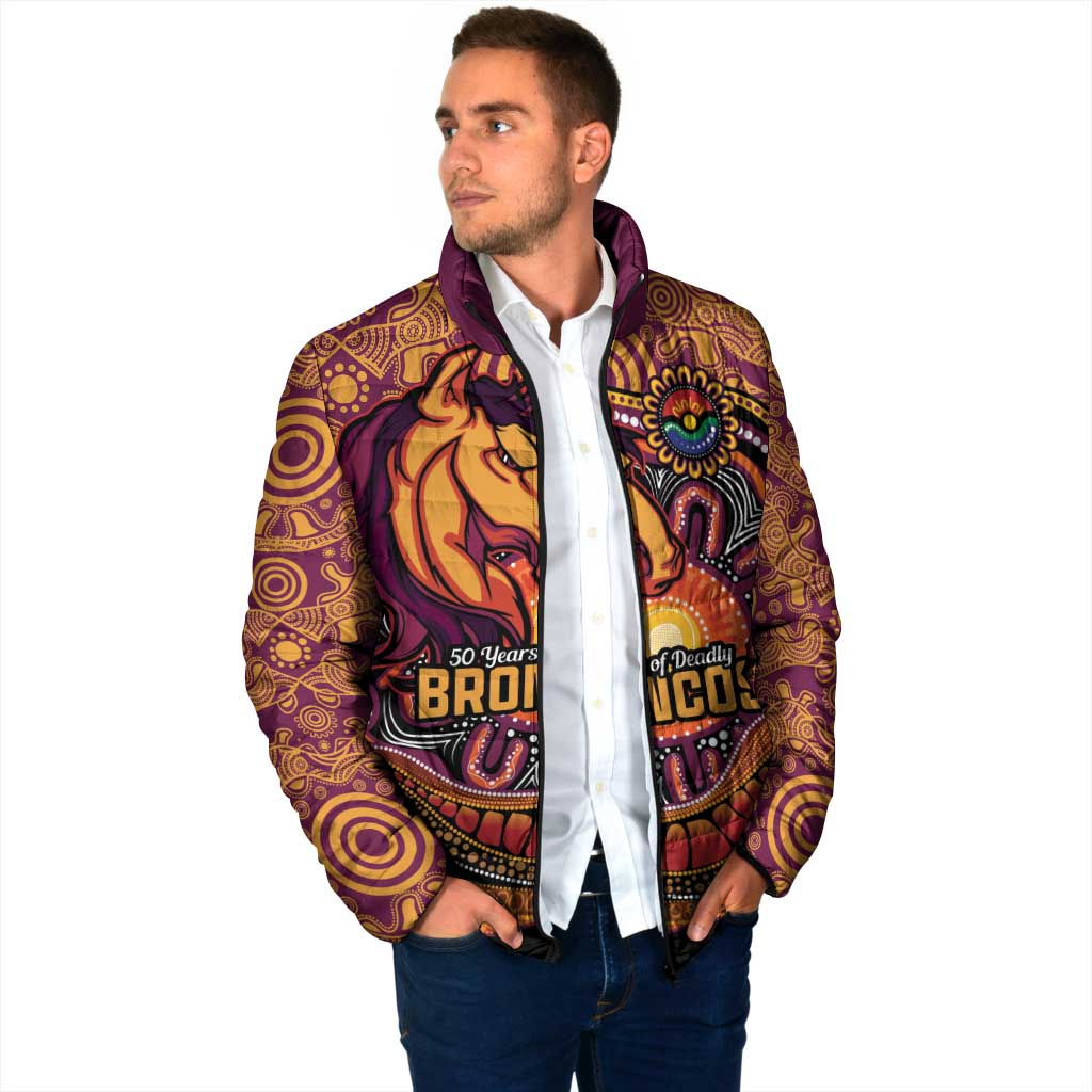 Custom Broncos Honouring First Nations Padded Jacket NAIDOC 2026 Deadly 50 Years