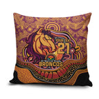 Custom Broncos Honouring First Nations Pillow Cover NAIDOC 2026 Deadly 50 Years