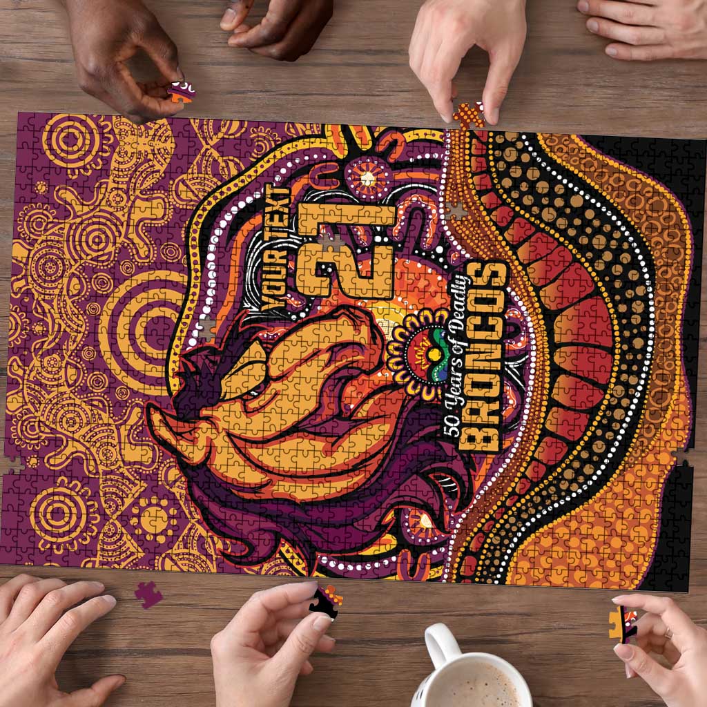 Custom Broncos Honouring First Nations Puzzle NAIDOC 2026 Deadly 50 Years