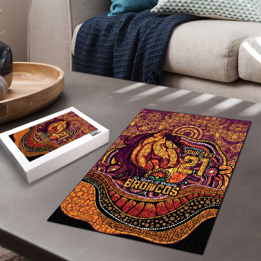 Custom Broncos Honouring First Nations Puzzle NAIDOC 2026 Deadly 50 Years