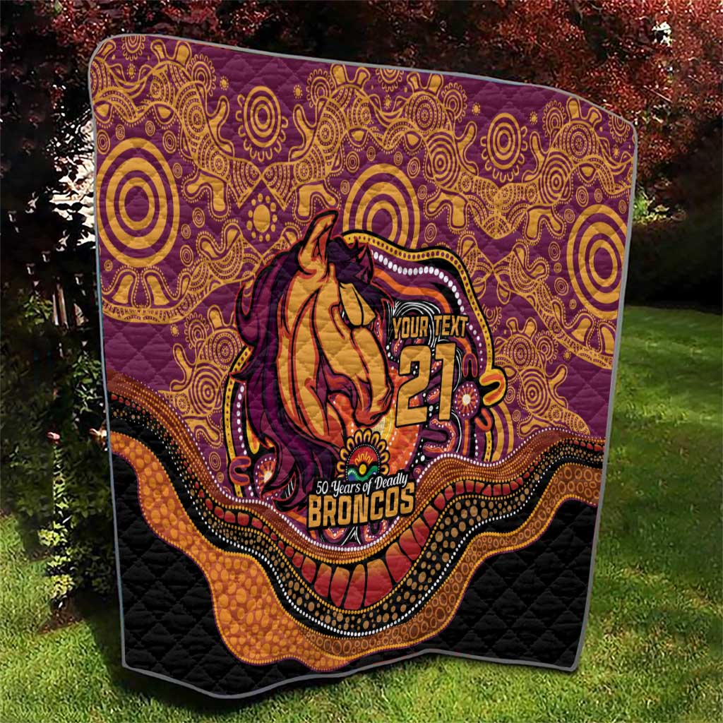 Custom Broncos Honouring First Nations Quilt NAIDOC 2026 Deadly 50 Years