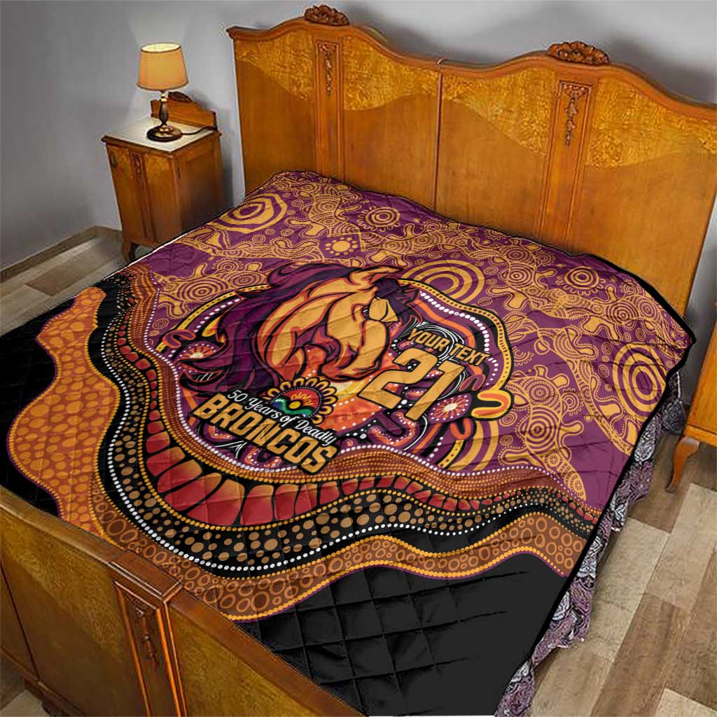 Custom Broncos Honouring First Nations Quilt NAIDOC 2026 Deadly 50 Years