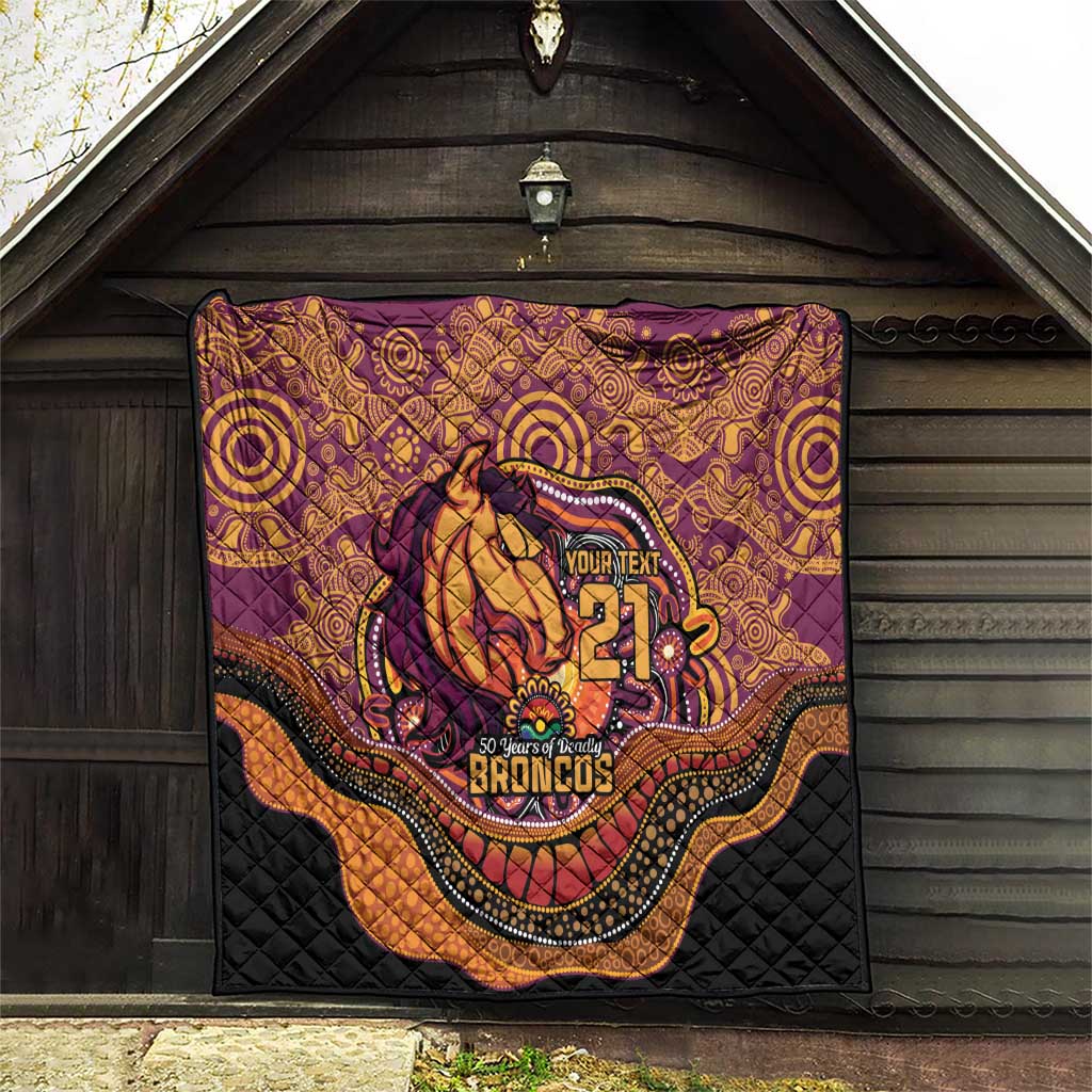 Custom Broncos Honouring First Nations Quilt NAIDOC 2026 Deadly 50 Years