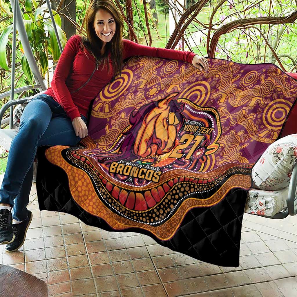 Custom Broncos Honouring First Nations Quilt NAIDOC 2026 Deadly 50 Years