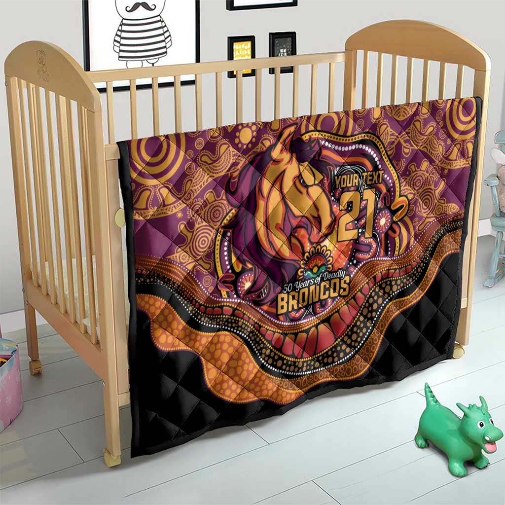 Custom Broncos Honouring First Nations Quilt NAIDOC 2026 Deadly 50 Years