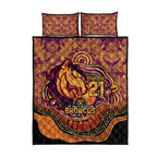 Custom Broncos Honouring First Nations Quilt Bed Set NAIDOC 2026 Deadly 50 Years