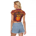 Custom Broncos Honouring First Nations Raglan Cropped T Shirt NAIDOC 2026 Deadly 50 Years
