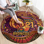 Custom Broncos Honouring First Nations Round Carpet NAIDOC 2026 Deadly 50 Years