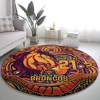 Custom Broncos Honouring First Nations Round Carpet NAIDOC 2026 Deadly 50 Years