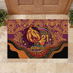 Custom Broncos Honouring First Nations Rubber Doormat NAIDOC 2026 Deadly 50 Years