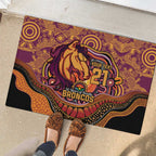 Custom Broncos Honouring First Nations Rubber Doormat NAIDOC 2026 Deadly 50 Years