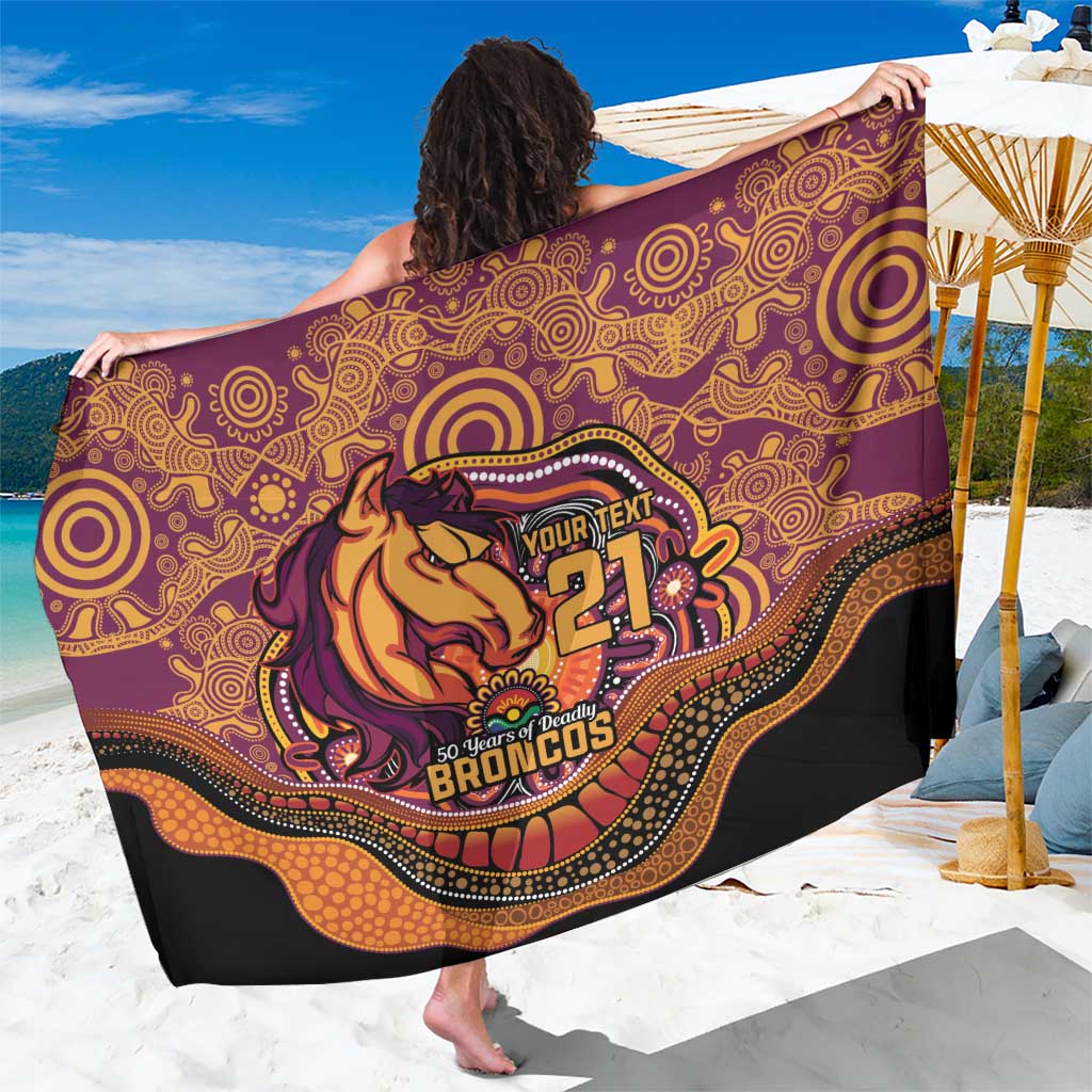 Custom Broncos Honouring First Nations Sarong NAIDOC 2026 Deadly 50 Years