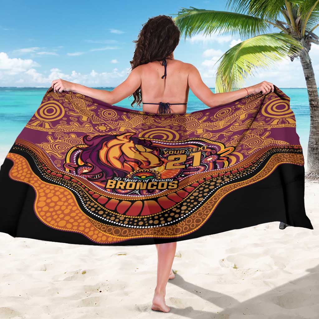Custom Broncos Honouring First Nations Sarong NAIDOC 2026 Deadly 50 Years