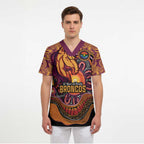 Custom Broncos Honouring First Nations Scrub Top NAIDOC 2026 Deadly 50 Years