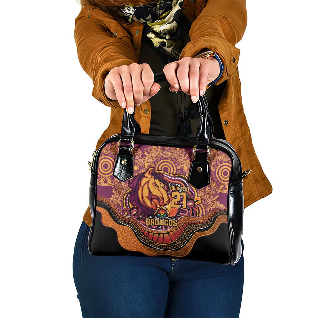 Custom Broncos Honouring First Nations Shoulder Handbag NAIDOC 2026 Deadly 50 Years