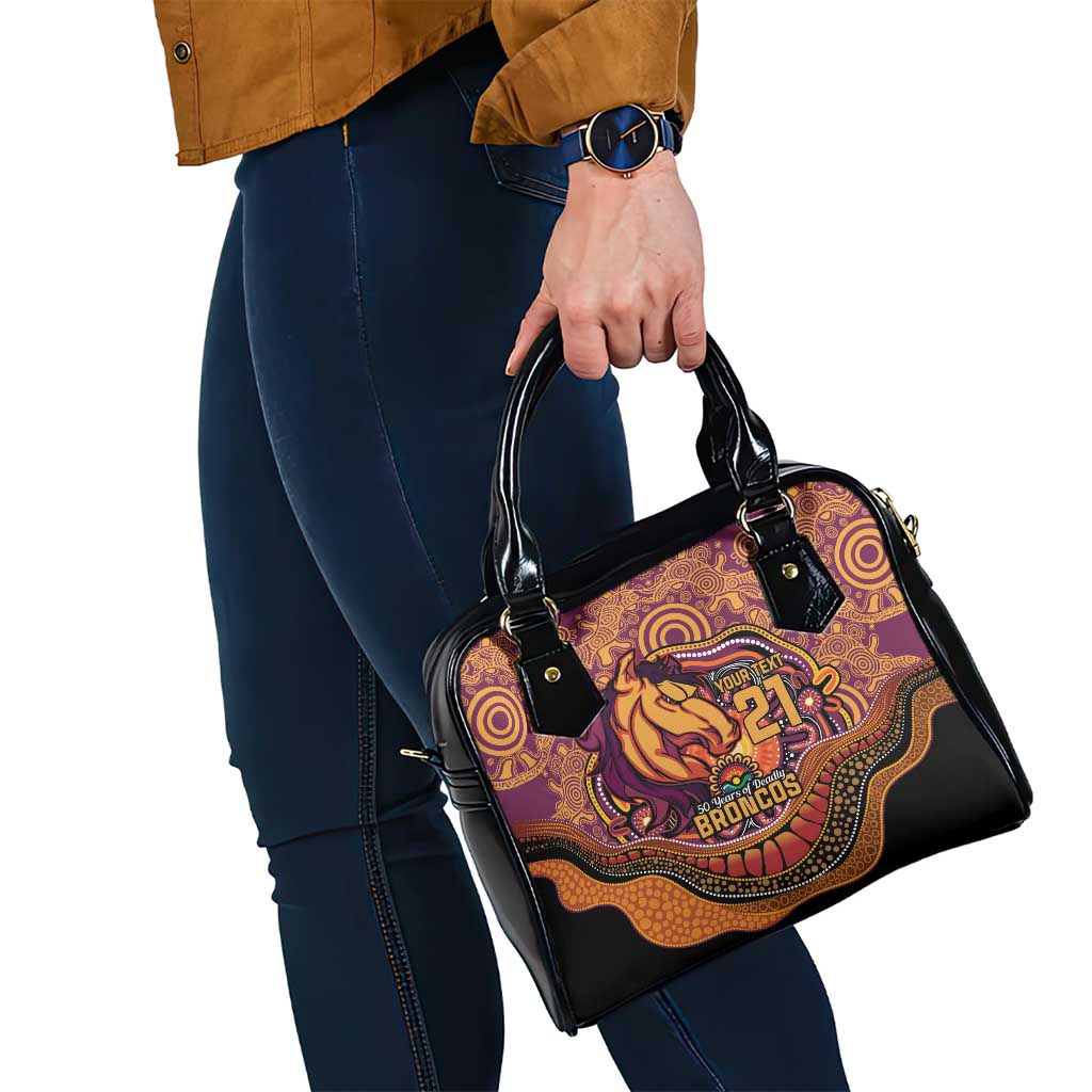 Custom Broncos Honouring First Nations Shoulder Handbag NAIDOC 2026 Deadly 50 Years