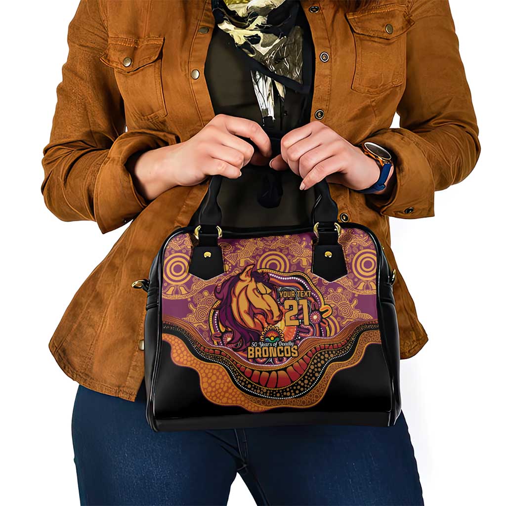 Custom Broncos Honouring First Nations Shoulder Handbag NAIDOC 2026 Deadly 50 Years