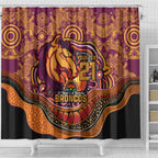 Custom Broncos Honouring First Nations Shower Curtain NAIDOC 2026 Deadly 50 Years