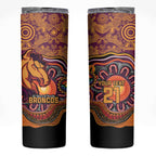 Custom Broncos Honouring First Nations Skinny Tumbler NAIDOC 2026 Deadly 50 Years
