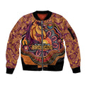 Custom Broncos Honouring First Nations Sleeve Zip Bomber Jacket NAIDOC 2026 Deadly 50 Years