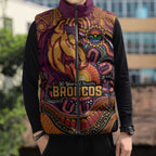 Custom Broncos Honouring First Nations Sleeveless Puffer Jacket NAIDOC 2026 Deadly 50 Years