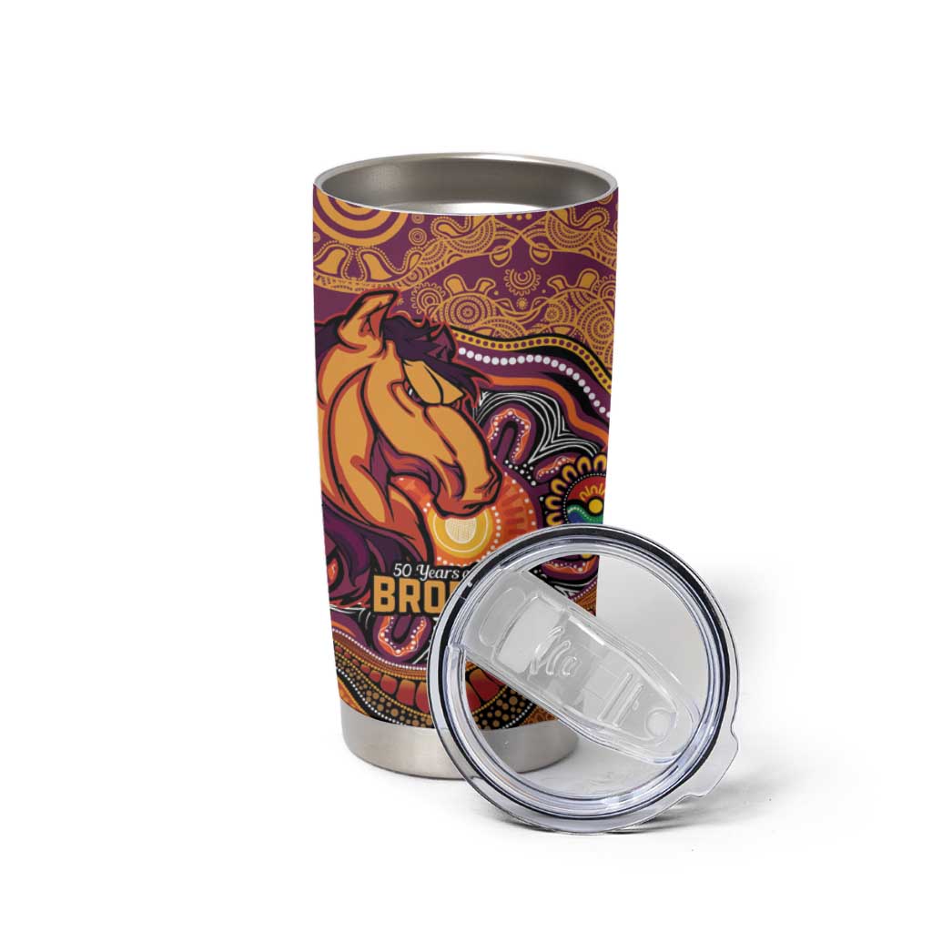Custom Broncos Honouring First Nations Tumbler Cup NAIDOC 2026 Deadly 50 Years