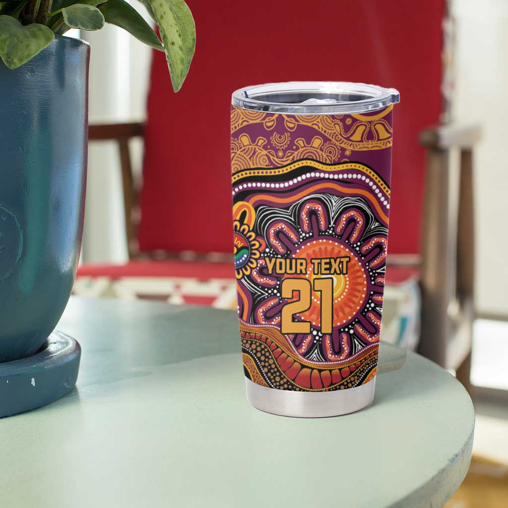 Custom Broncos Honouring First Nations Tumbler Cup NAIDOC 2026 Deadly 50 Years