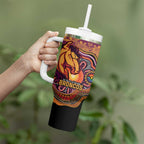 Custom Broncos Honouring First Nations Tumbler With Handle NAIDOC 2026 Deadly 50 Years