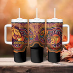 Custom Broncos Honouring First Nations Tumbler With Handle NAIDOC 2026 Deadly 50 Years