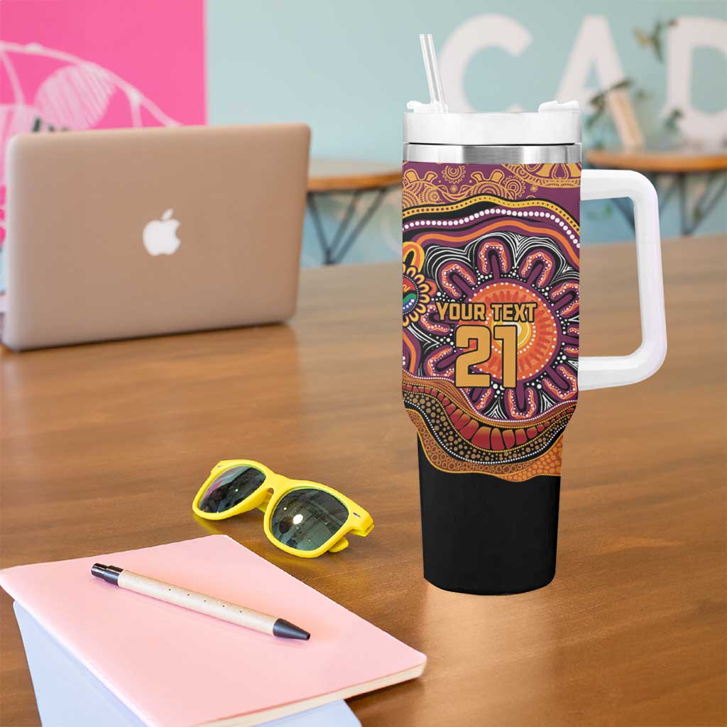 Custom Broncos Honouring First Nations Tumbler With Handle NAIDOC 2026 Deadly 50 Years