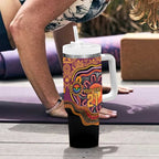 Custom Broncos Honouring First Nations Tumbler With Handle NAIDOC 2026 Deadly 50 Years