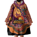 Custom Broncos Honouring First Nations Wearable Blanket Hoodie NAIDOC 2026 Deadly 50 Years