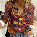Custom Broncos Honouring First Nations Women Casual Shirt NAIDOC 2026 Deadly 50 Years