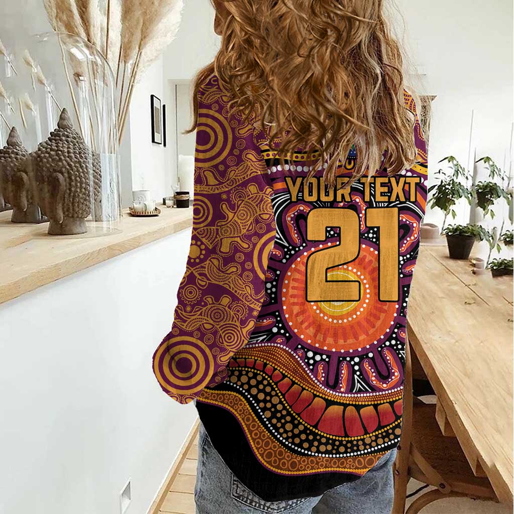 Custom Broncos Honouring First Nations Women Casual Shirt NAIDOC 2026 Deadly 50 Years