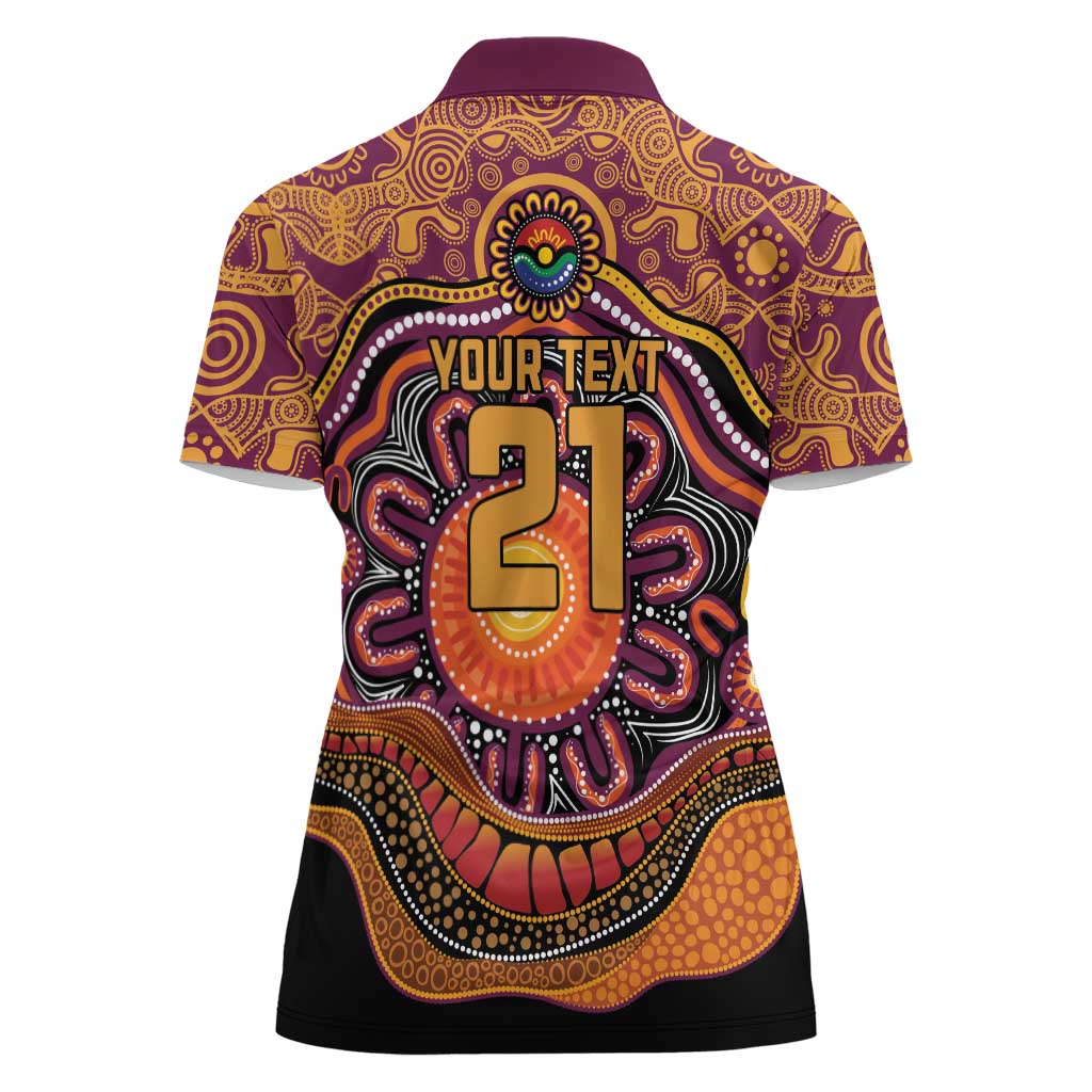 Custom Broncos Honouring First Nations Women Polo Shirt NAIDOC 2026 Deadly 50 Years