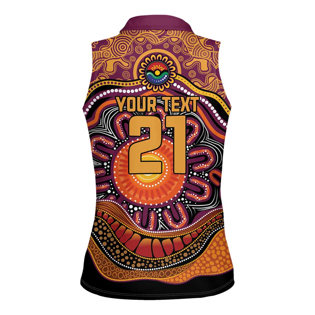 Custom Broncos Honouring First Nations Women Sleeveless Polo Shirt NAIDOC 2026 Deadly 50 Years