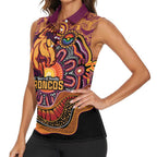 Custom Broncos Honouring First Nations Women Sleeveless Polo Shirt NAIDOC 2026 Deadly 50 Years
