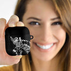 New Zealand Rugby Warrior Custom AirPods Case Black Fern Taniko Motif - Aussie Hoodie