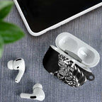 New Zealand Rugby Warrior Custom AirPods Case Black Fern Taniko Motif - Aussie Hoodie